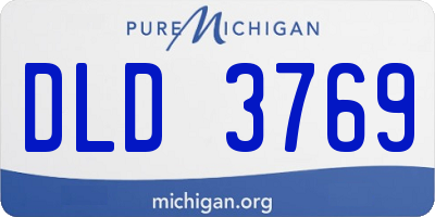MI license plate DLD3769