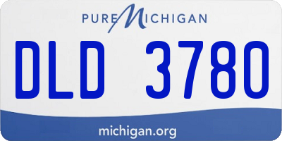 MI license plate DLD3780