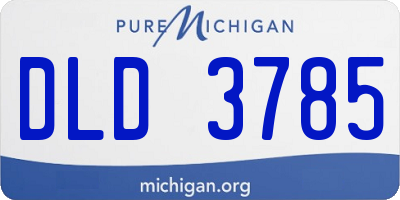 MI license plate DLD3785