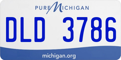 MI license plate DLD3786