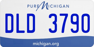 MI license plate DLD3790