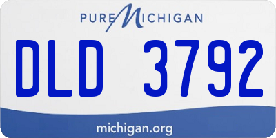 MI license plate DLD3792