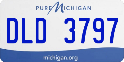 MI license plate DLD3797