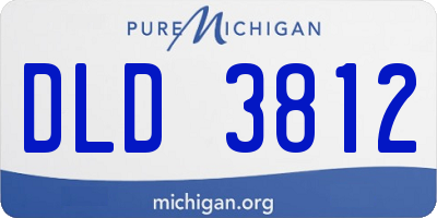 MI license plate DLD3812