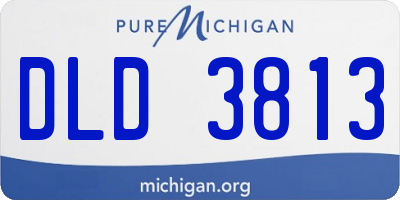 MI license plate DLD3813