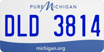 MI license plate DLD3814