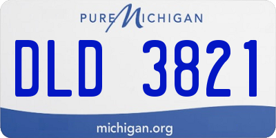 MI license plate DLD3821