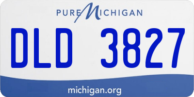 MI license plate DLD3827