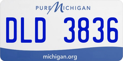 MI license plate DLD3836