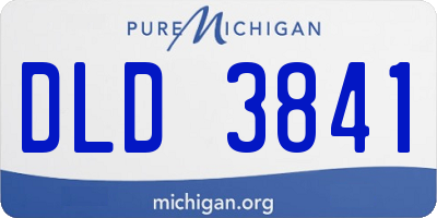 MI license plate DLD3841