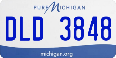 MI license plate DLD3848