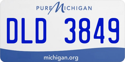 MI license plate DLD3849