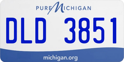 MI license plate DLD3851