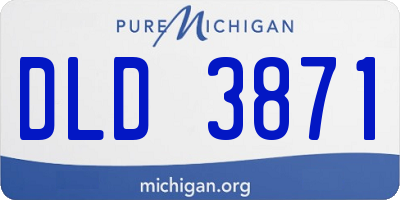MI license plate DLD3871