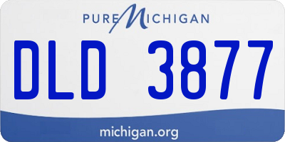 MI license plate DLD3877