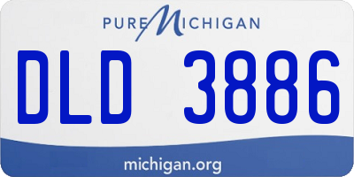 MI license plate DLD3886