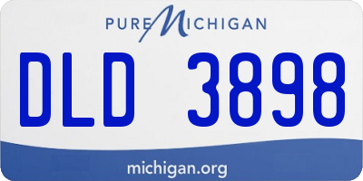MI license plate DLD3898