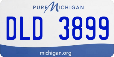 MI license plate DLD3899