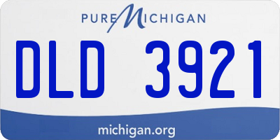 MI license plate DLD3921