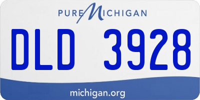 MI license plate DLD3928