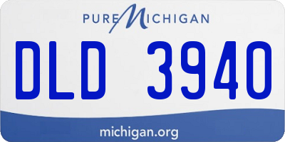 MI license plate DLD3940