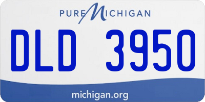 MI license plate DLD3950