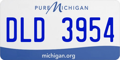 MI license plate DLD3954
