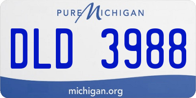 MI license plate DLD3988