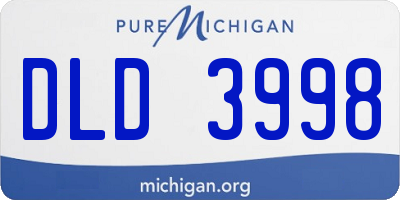 MI license plate DLD3998