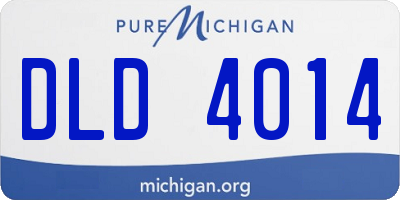 MI license plate DLD4014