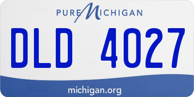 MI license plate DLD4027
