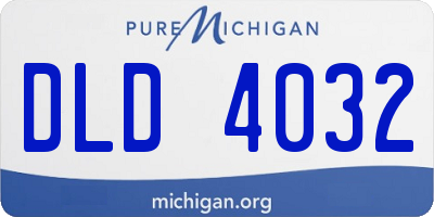 MI license plate DLD4032