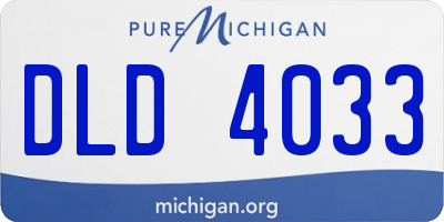 MI license plate DLD4033
