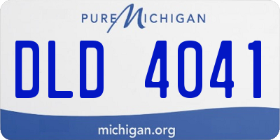 MI license plate DLD4041