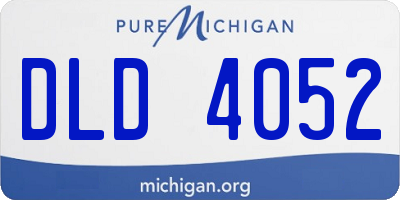 MI license plate DLD4052