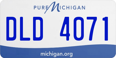 MI license plate DLD4071