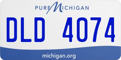 MI license plate DLD4074