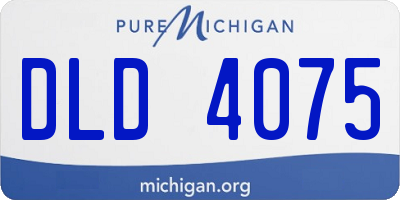MI license plate DLD4075