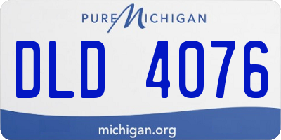MI license plate DLD4076