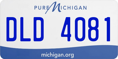 MI license plate DLD4081