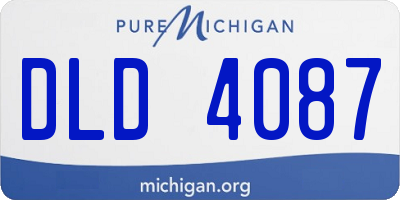 MI license plate DLD4087