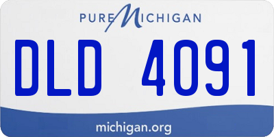 MI license plate DLD4091