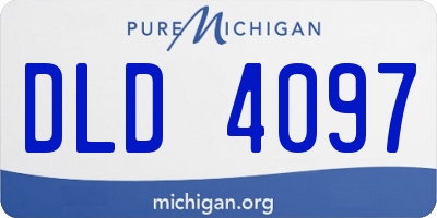 MI license plate DLD4097