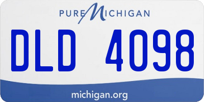 MI license plate DLD4098