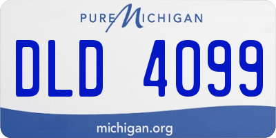 MI license plate DLD4099