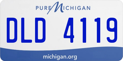 MI license plate DLD4119
