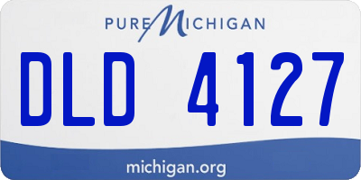 MI license plate DLD4127