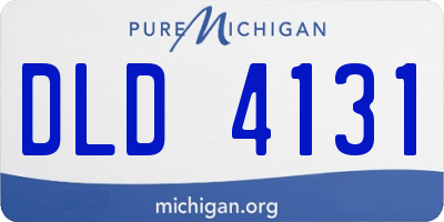 MI license plate DLD4131