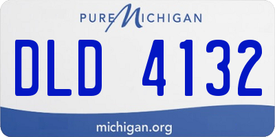 MI license plate DLD4132