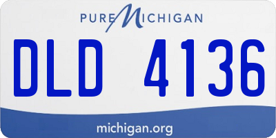 MI license plate DLD4136